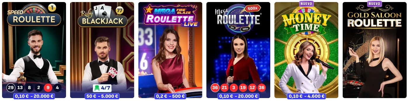 Juegos de casino en vivo con crupieres reales en Bankonbet Casino